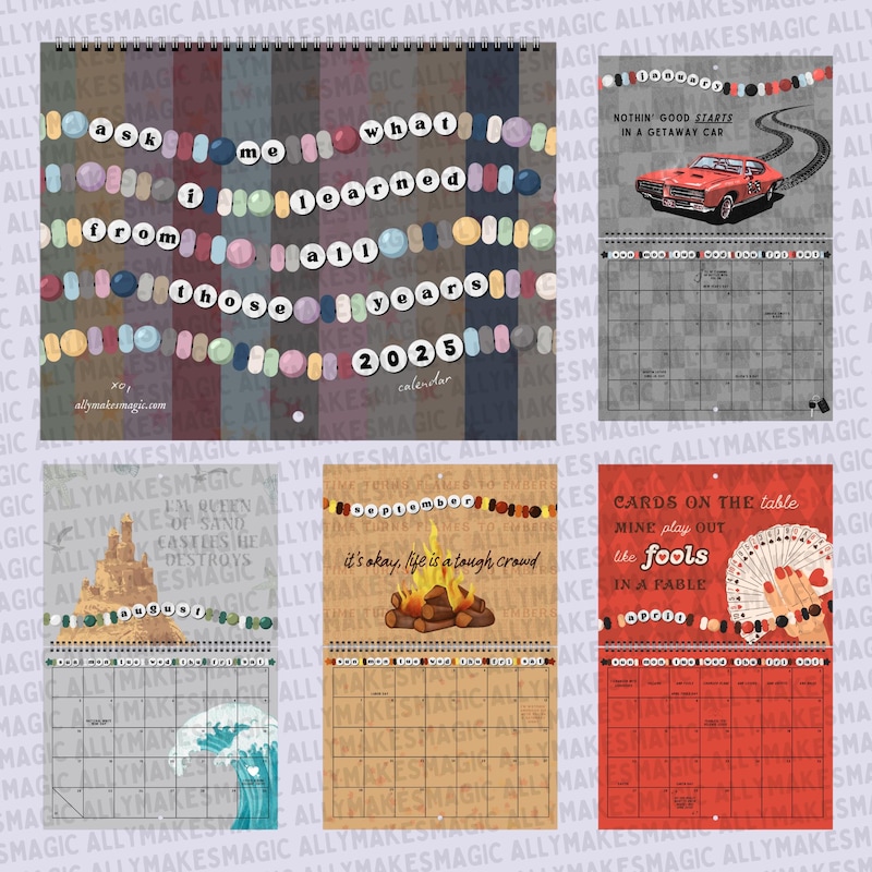 2025 Poet Calendars Etsy
