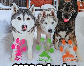 Pawtographed 2026, c'est parti pour le calendrier des Snow Dogs ! Calendrier Husky Sibérien