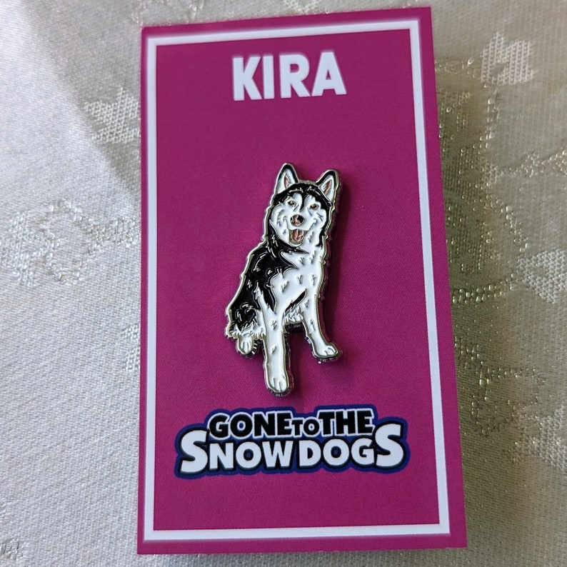 Siberian Husky Emaille Pin Set Gone to the Snow Hunde Pins von Memphis, Kira und Eleanor Bild 5
