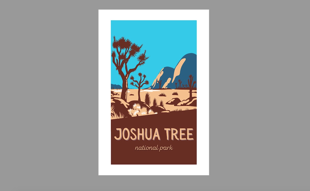 Joshua Tree National Park Poster PDF Download - Etsy