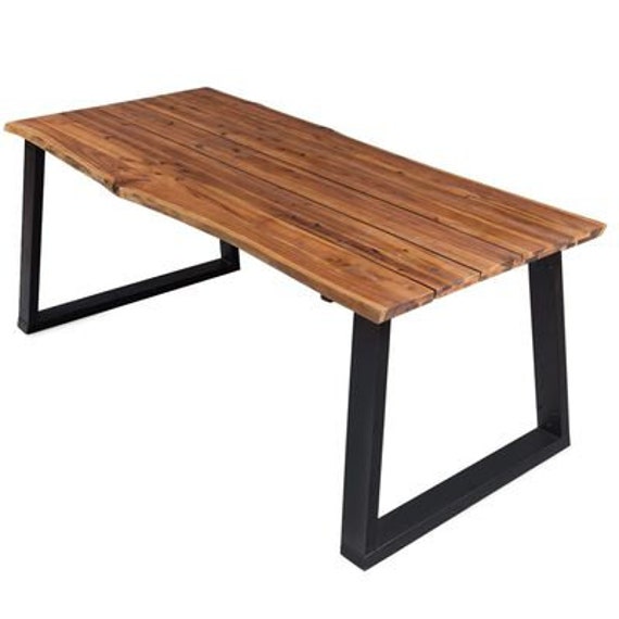 Table de Salle à Manger en Bois d'acacia Massif