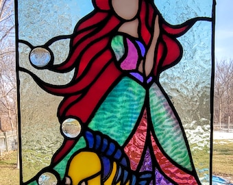 ワイルドフラワーガラス絵画：3Dサンキャッチャー、モダンなウィンドウ