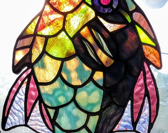 Japanese Koi Kite - Stained Glass Suncatcher