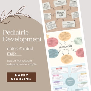 Verpleegkunde Pediatrisch Ontwikkelingsnotities/mindmaps