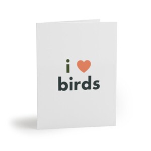 Ensemble de cartes I Love Birds