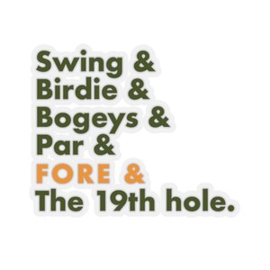 Funny Golf Sticker - Golf Lover Gift - Golf Sticker