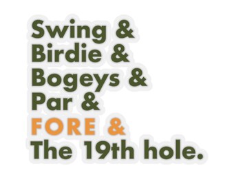 Divertente adesivo da golf - regalo per gli amanti del golf - adesivo da golf