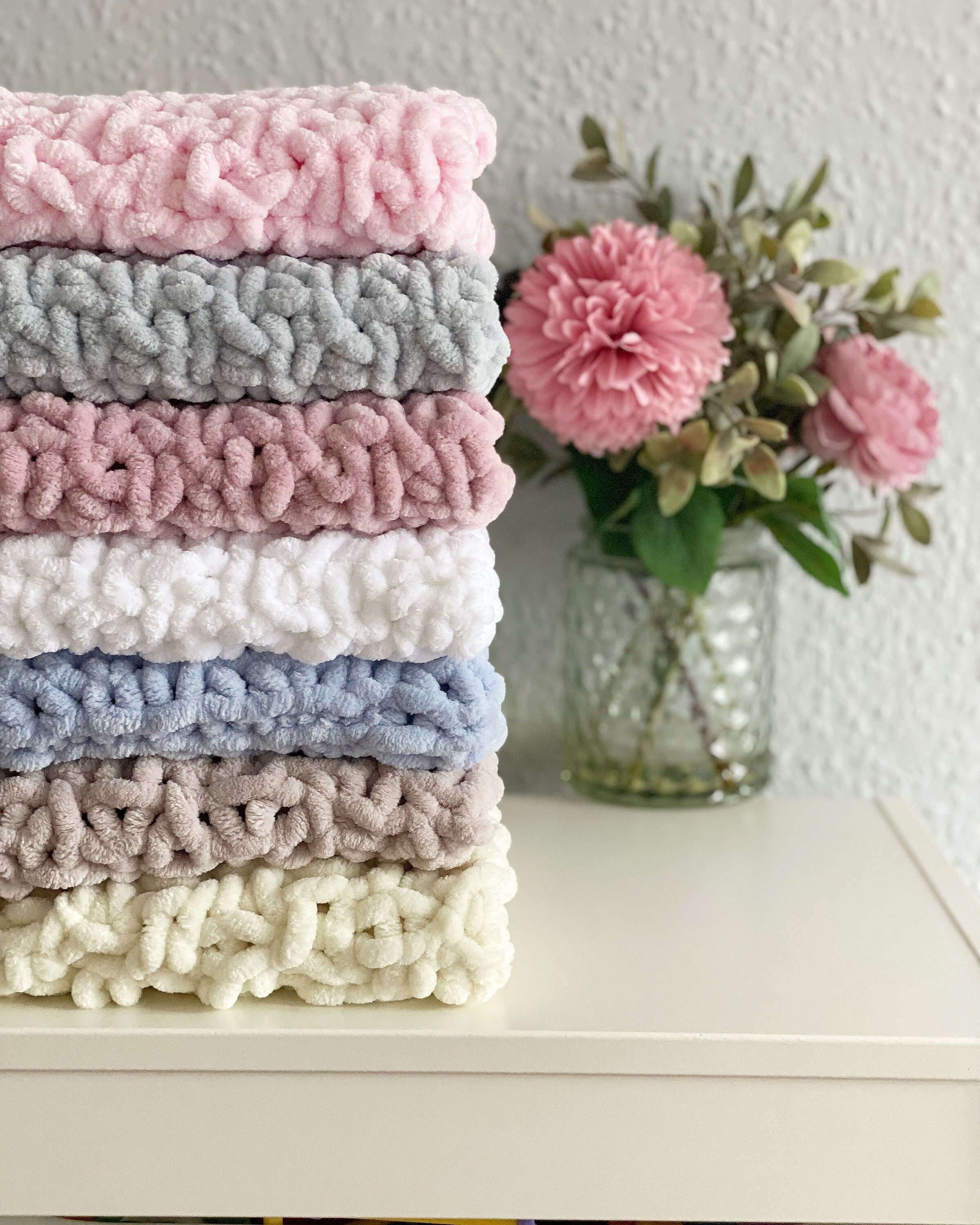 Reusable Swedish Dishcloths - 45 Styles, Bow Wow on Pink