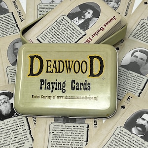 Deadwood South Dakota Playing Cards in Collector Tin