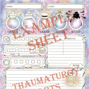 Character Sheet - Monster of the Week