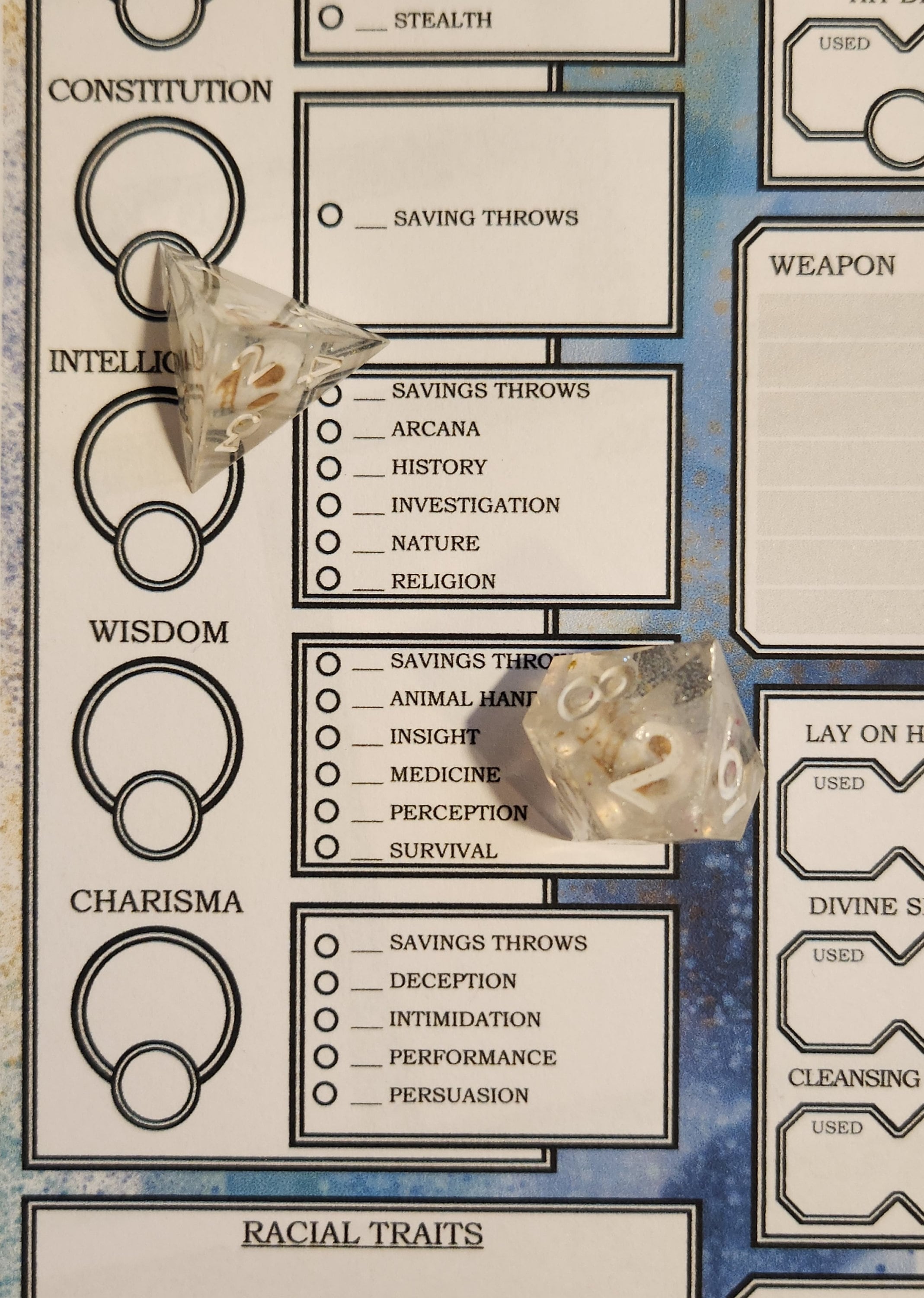 Optimized PALADIN Downloadable/fillable PDF Character Sheets for D&amp;D 5e ...