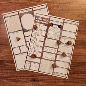 Optimized SORCERER | Downloadable/Fillable PDF Character Sheet for D&D 5e