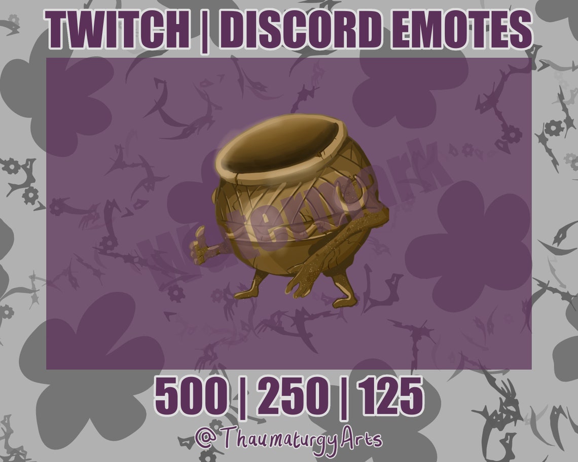 Pot Friend Emote Twitch Discord Instant Message Etsy