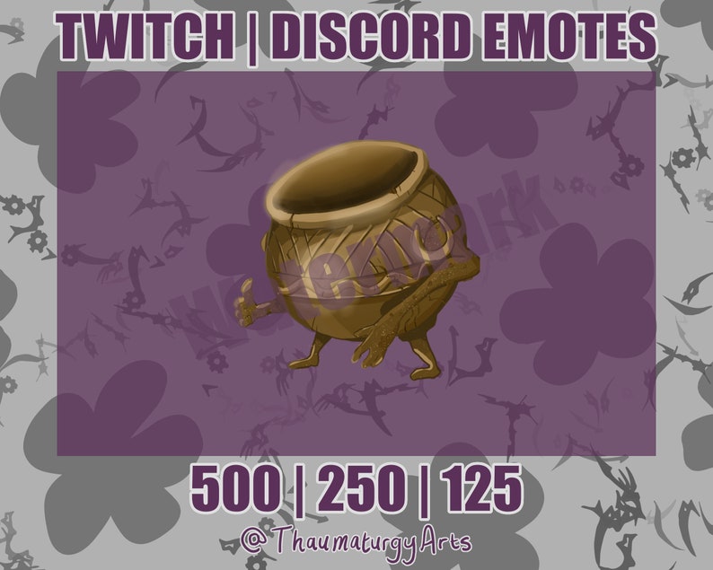 Pot Friend Emote Twitch Discord Instant Message Etsy