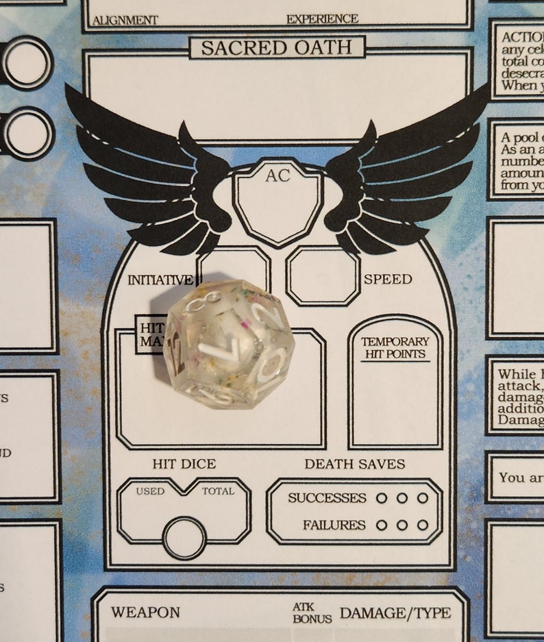 Optimized PALADIN Downloadable/fillable PDF Character Sheets for D&amp;D 5e ...