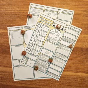 2024 Optimized CLERIC | Downloadable/Fillable PDF Character Sheets for D&D 5e 2024 Format