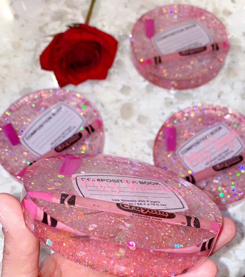 3D Personalized Unique Teacher Coasters or Teacher Paper Weight. Great ...