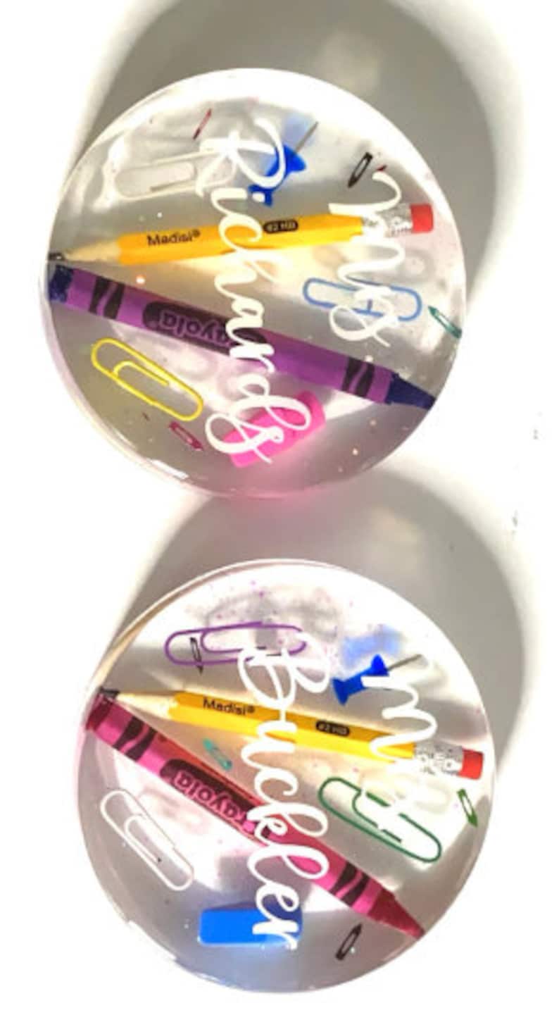 Personalized Unique Teacher Coasters or Teacher Paper Weight. Great ...