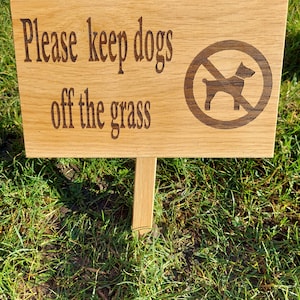 Soild Oak personalised Ground Stake sign/ garden sign,you can add a picture to this, Please LOOK at PICTURES for IDEAS