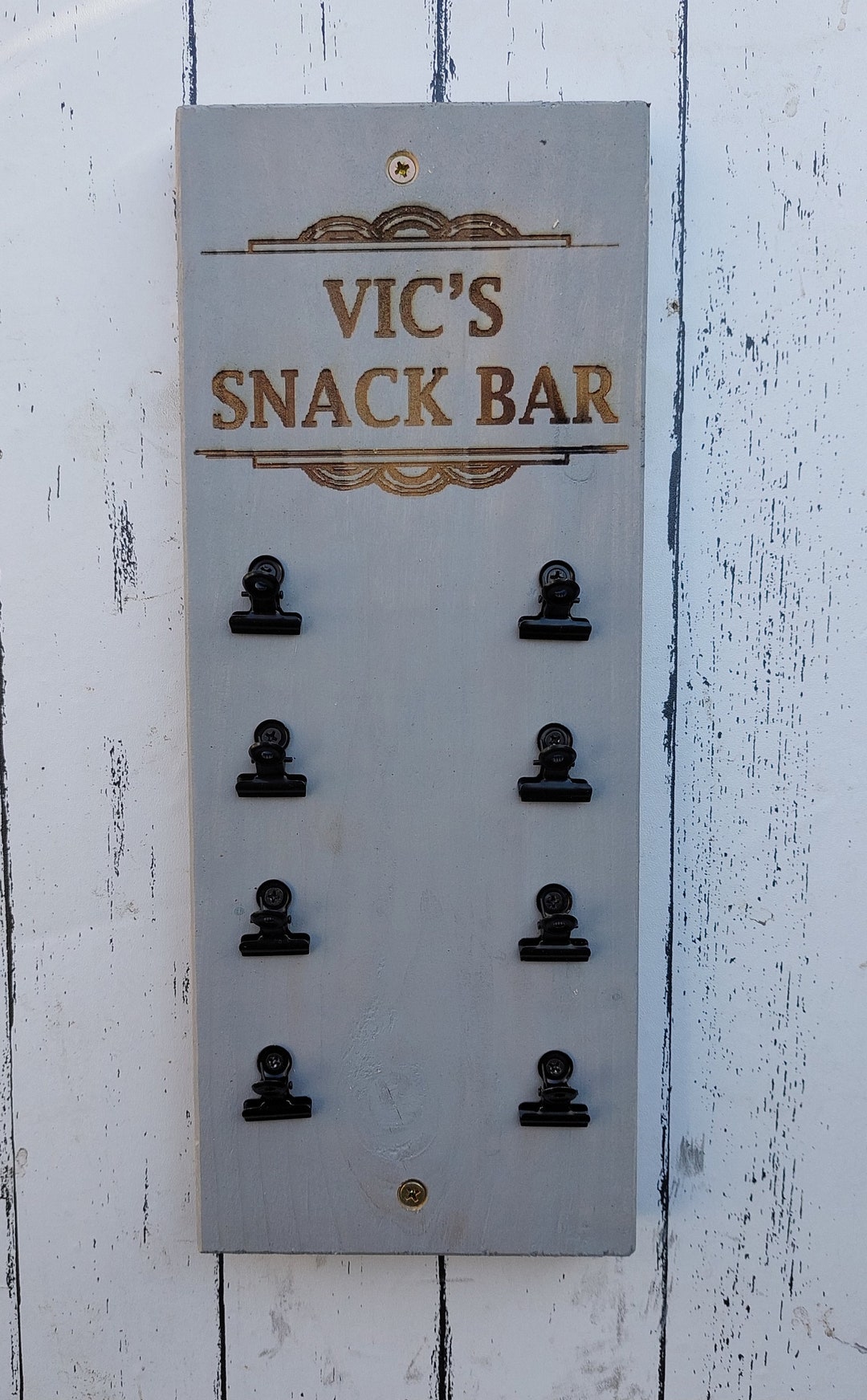 Bar Snacks Holder / Dispenser/ Clip Board Wall Mounted Ideal Etsy