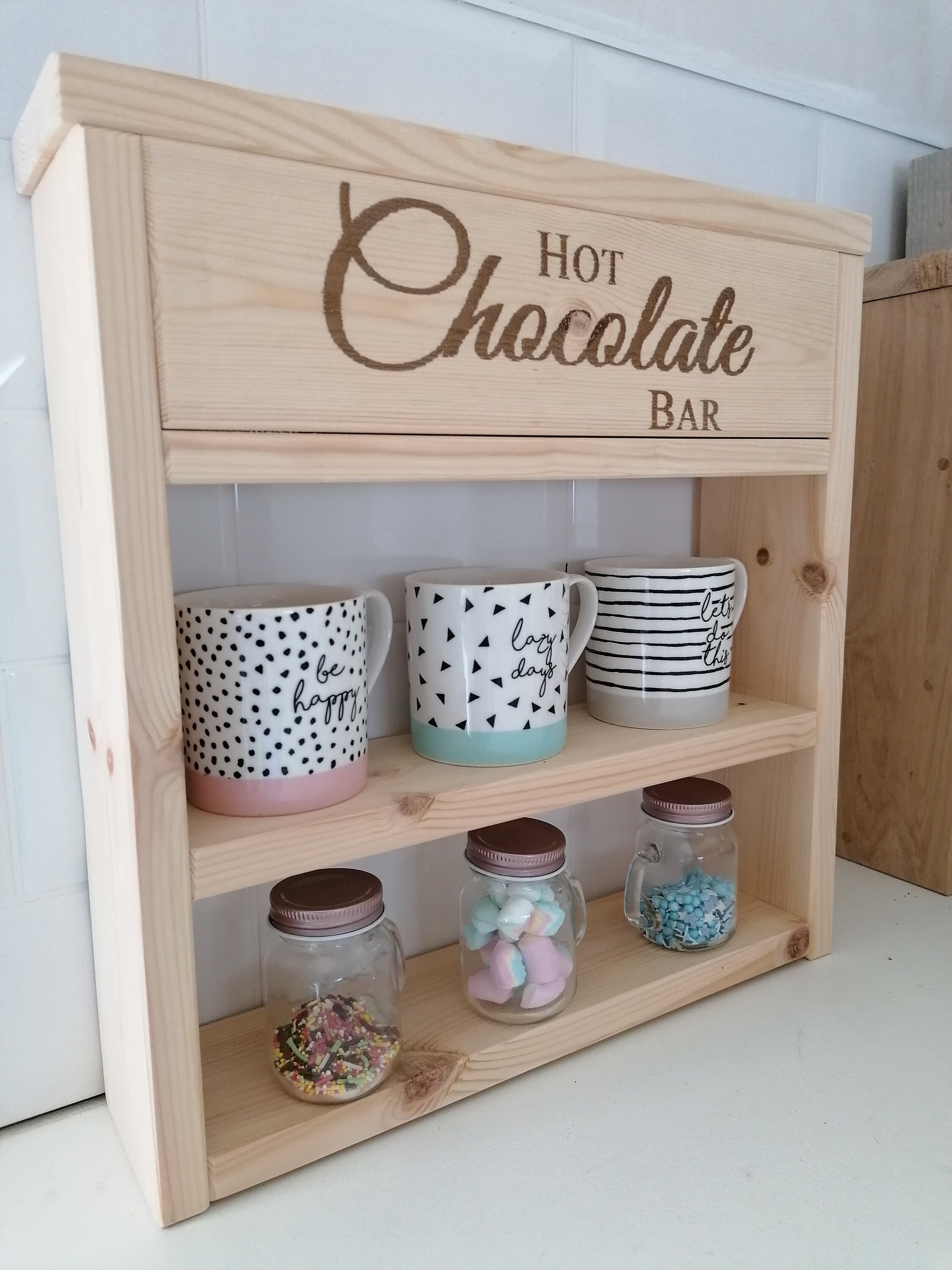 Large Hot Chocolate Bar/station Kitchen Storage - Etsy UK