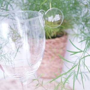 Etichette per bevande l Segnaposto per matrimoni l Segnabicchieri l Etichetta con nome Segnabicchieri personalizzati per bicchieri da vino l Sedili