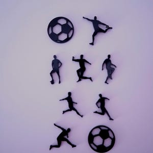Acryl Konfetti Fußball | Tischdeko l Buntes Konfetti aus Acryl  l Wiederverwendbares Konfetti  l nachhaltig l Kindergeburtstag Deko Jungs