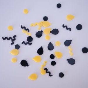 Compleanno di coriandoli acrilici |  Decorazioni da tavola l Coriandoli acrilici colorati l Coriandoli riutilizzabili l Coriandoli l Sostenibile l Coriandoli glitterati