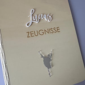 Certificate folder personalized | Certificate folder with name | School enrollment l Schoolchild 2025 l School enrollment gift l Din A4 l School folder l Folder