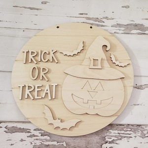 Halloween door hanger blank | Pumpkin blank door hanger | DIY door hanger blank | Halloween| Pumpkin | Vampire | DIY | Door Hanger | DIY