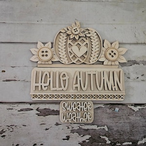 DIY Fall pumpkin interchangeable truck insert : Make your own Autumn home decor