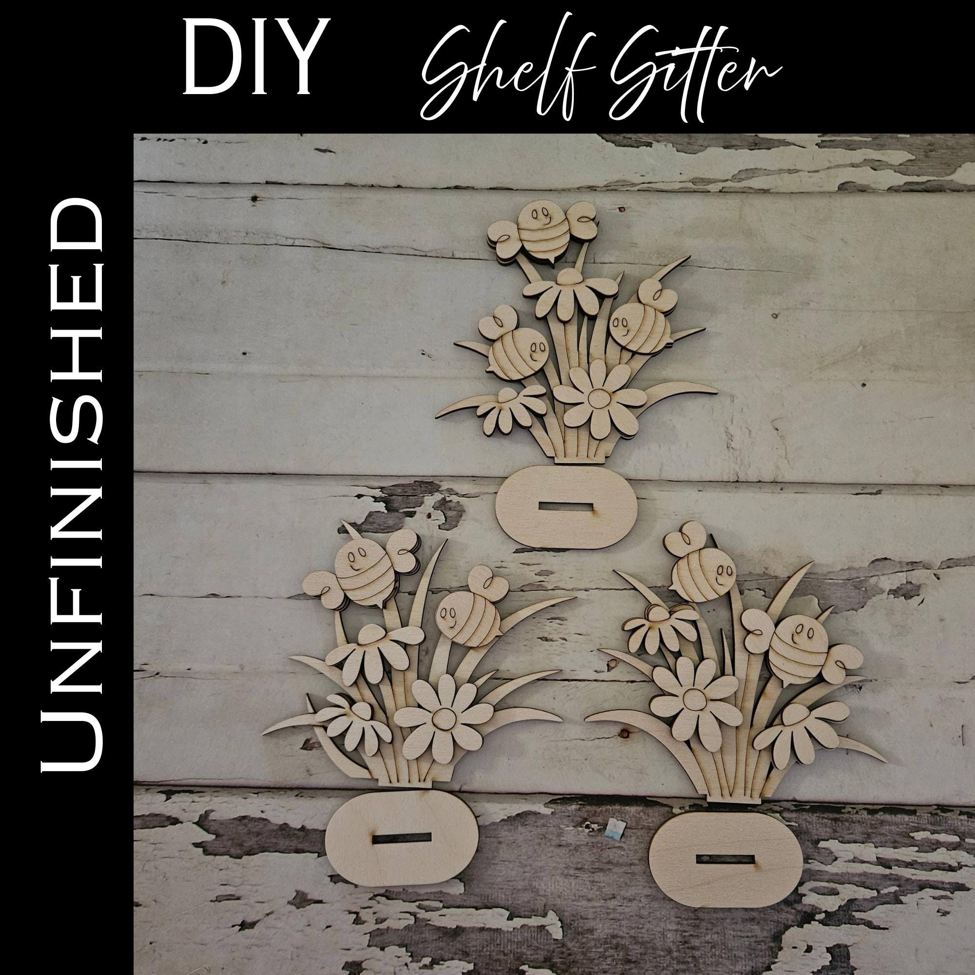 DIY Spring Shelf Sitter, Make Your Own Spring Tiered Tray Home Decor - Etsy