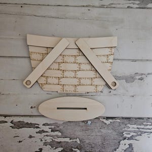 DIY Interchangeable Basket Wood Blank: Tiered Tray Decor