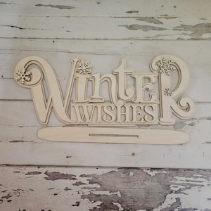 Estantería de Papá Noel DIY en blanco: Decoración navideña de madera sin terminar