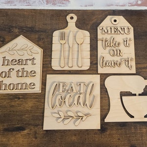 Kitchen tiered tray decor, Kitchen everyday decor, Family tiered tray decor, Everyday home decor, Farmhouse kitchen decor