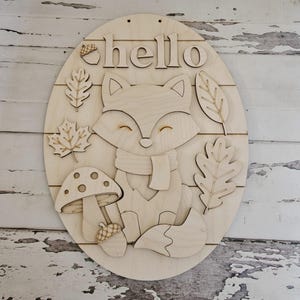 Fall wood door hanger diy blank - Fall door hanger - Make your own wreath - DIY Autumn door hanger - DIY door decor