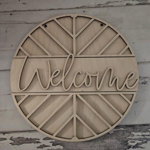 Türschild Willkommen - DIY Haustürschild - DIY Türschild Türschild - Machen Sie Ihr eigenes Haustürschild - Holzschild Türschild - DIY
