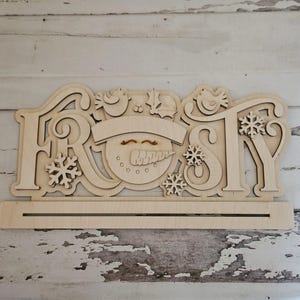 Santa shelf sitter diy blank - DIY Christmas home decor - Christmas wood blanks - Christmas tiered tray decor - Santa Claus home decor
