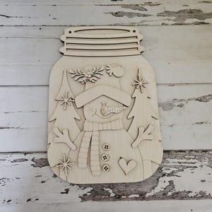 Winter door hanger blank | Winter blank door hanger | DIY Christmas Door Hanger Kit | Christmas | Snowman | Santa | DIY | Door Hanger