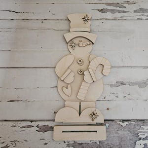 Winter Gnome shelf sitter wood blank diy, Snowman tiered tray blank decor, Winter decor, Christmas gnome DIY, Winter Shelf Sitter, Snowman