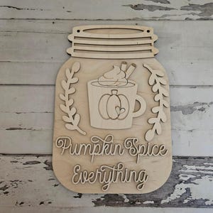 Fall wood door hanger diy blank - Fall door hanger - Make your own wreath - DIY Autumn door hanger - DIY door decor