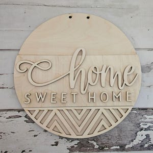 Türschild Willkommen - DIY Haustürschild - DIY Türschild Türschild - Machen Sie Ihr eigenes Haustürschild - Holzschild Türschild - DIY