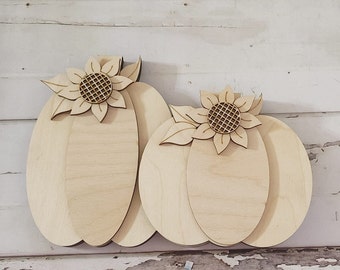Fall Pumpkin Wood Blank | DIY Tiered Tray Shelf Sitter