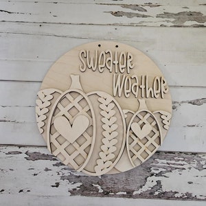 Fall wood door hanger diy blank - Fall door hanger - Make your own wreath - DIY Autumn door hanger - DIY door decor