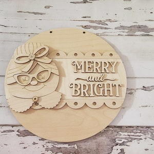 Christmas door hanger blank | Santa blank door hanger | DIY door hanger blank | Christmas | Mrs Claus | Santa | DIY | Door Hanger | Reindeer