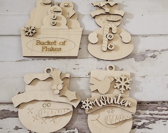 Christmas Ornament Coloring Kit, Christmas DIY Ornaments, Wooden Ornaments to Paint, Kids DIY Ornaments, Kids Christmas Ornaments, DIY Kit