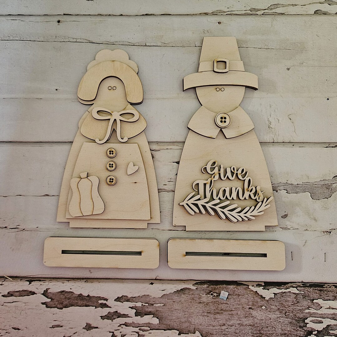 Thanksgiving Gnome Shelf Sitter Wood Blank DIY Kit - Etsy
