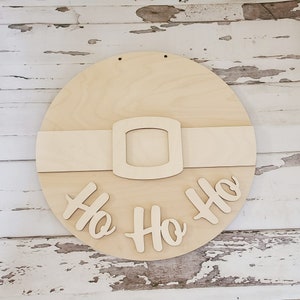 Christmas door hanger blank | Santa blank door hanger | DIY Christmas Door Hanger Kit | Christmas | Mrs Claus | Santa | DIY | Door Hanger
