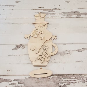 Winter Gnome shelf sitter wood blank diy, Snowman tiered tray blank decor, Winter decor, Christmas gnome DIY, Winter Shelf Sitter, Snowman