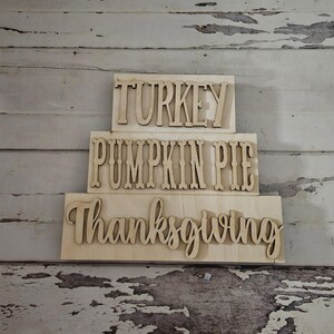 Fall Pumpkin shelf sitter wood blank diy | Fall tiered tray blank decor | Pumpkin decor | Fall gnome DIY | Pumpkin Shelf Sitter